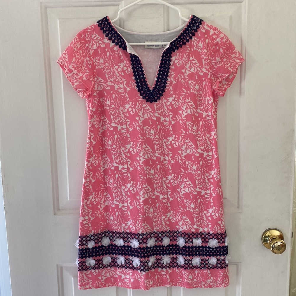 Vineyard Vines Starfish and Coral Print Dress Size 00 - Picture 10 of 10